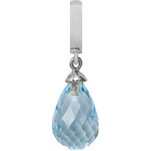 Image of Christina Collect Sky Topaz Drop sølv charm